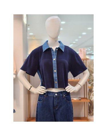 [갤러리아] [SI][25S/S]데님 카라 니트 가디건(SACCD29150)