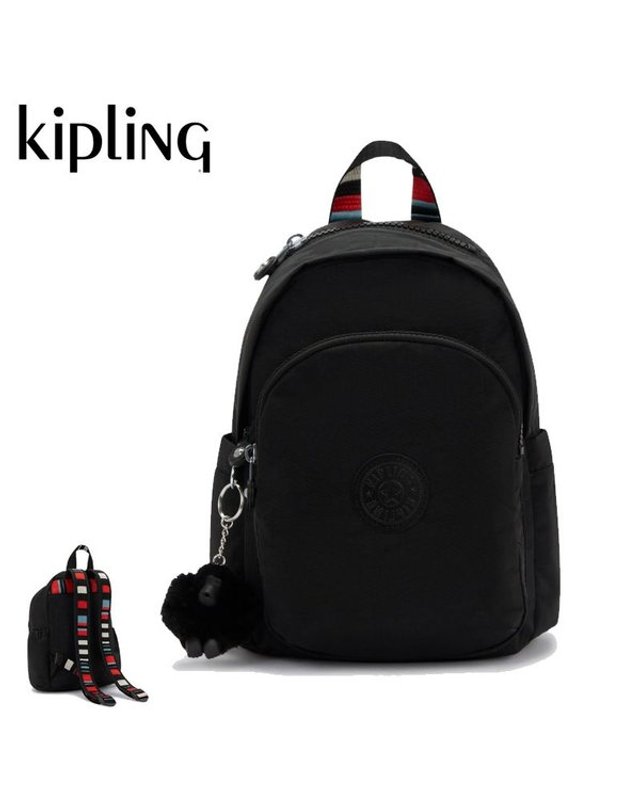 키플링 [갤러리아] 키플링 8리터 미니 백팩 여행 데일리 델리아 미니 KPABA19 BK/NS 착용컷