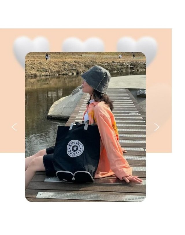 키플링 [갤러리아] 키플링 토트백 에코백 접어보관 힙허레이5 카키 KOCBT13 JGRH 착용컷