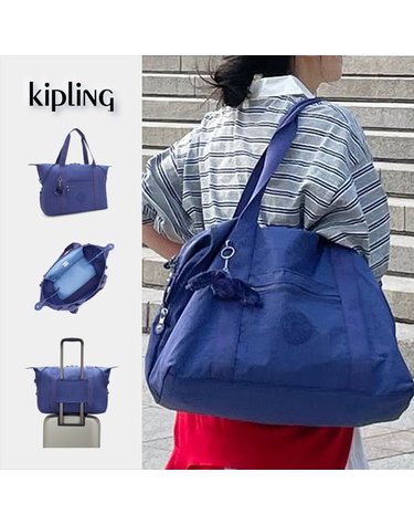 [갤러리아] 키플링 보스턴백 26L 대용량 트래블백 아트M 오션블루 KPABR01 OCBL