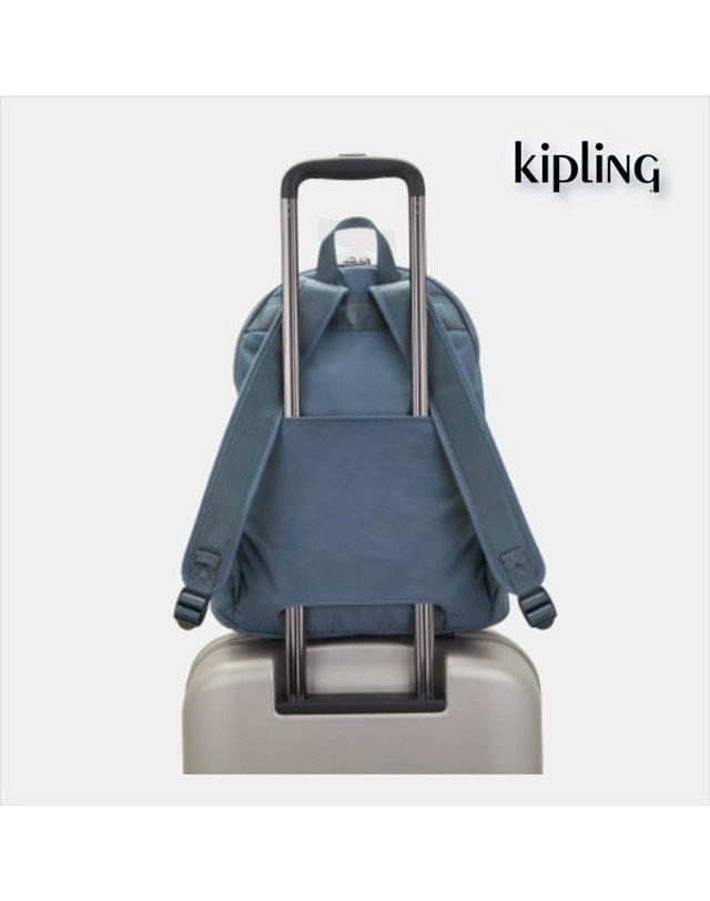 키플링 [갤러리아] 키플링 백팩 17L 노트북백 여행용백팩 델리아M 블러시블루 ST KNABA10 BBST 착용컷