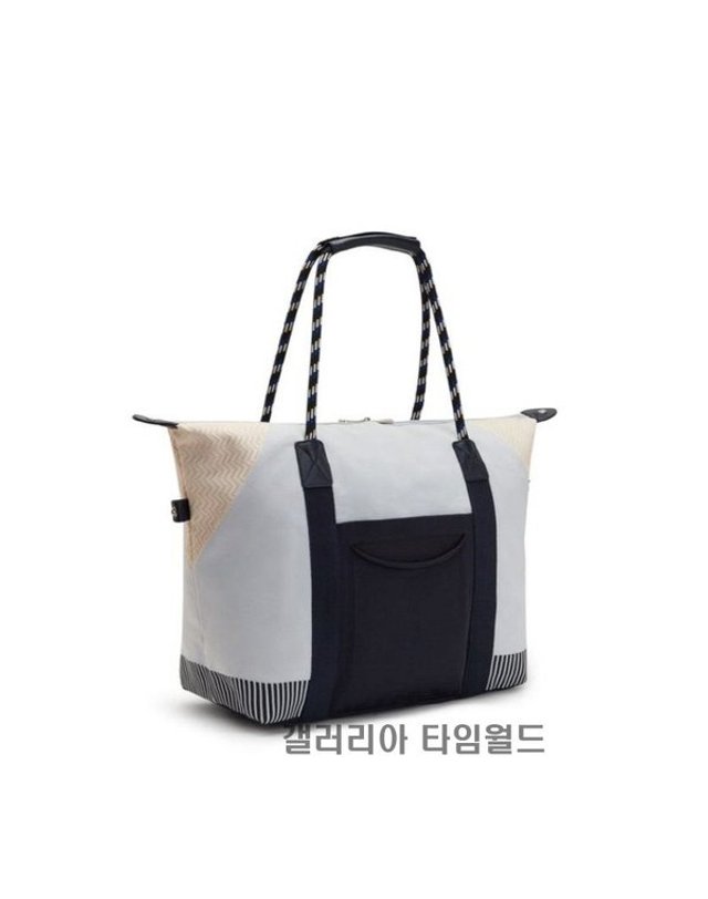 키플링 [갤러리아] 키플링 X KEIKO 보스턴백 아트 M 그레이 P 케이코 BL KLCBR05 GPKB 착용컷