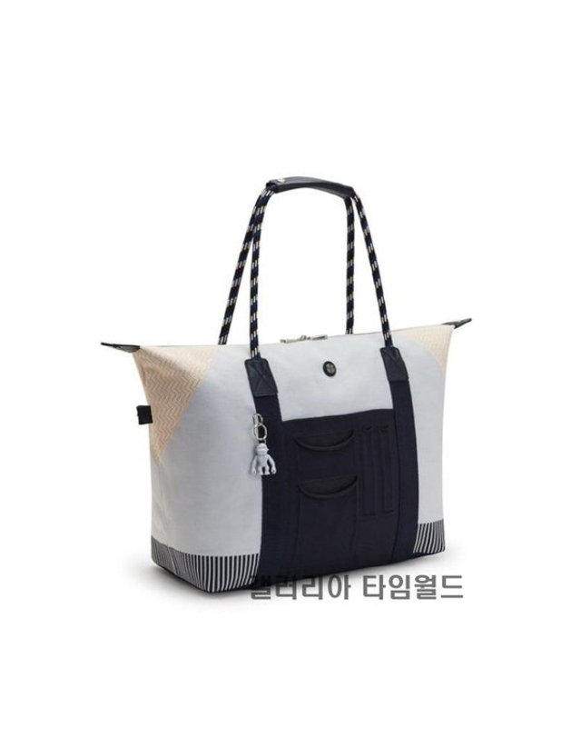 키플링 [갤러리아] 키플링 X KEIKO 보스턴백 아트 M 그레이 P 케이코 BL KLCBR05 GPKB 착용컷