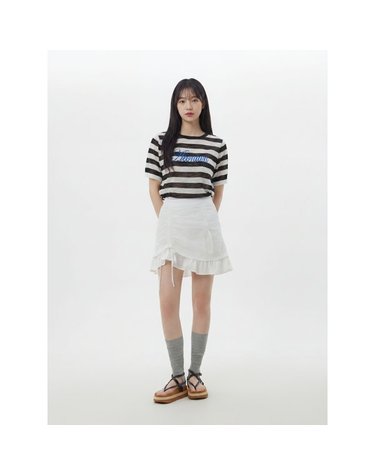 [갤러리아] LAP 언발셔링 밑단프릴 미니 스커트 AS2WS561