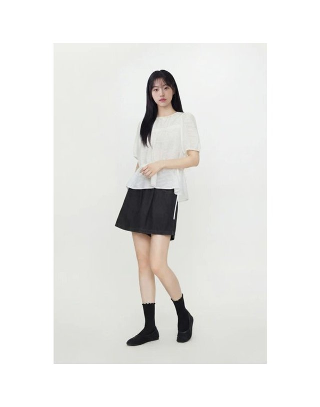 랩 [갤러리아] LAP 소프트 프릴 삭스 AS7AK462 착용컷