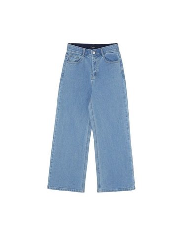 랩 [갤러리아] (24S/S) 속밴드 크랍 워싱 와이드 팬츠 AQ7DP163