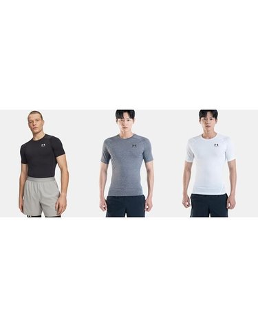 [갤러리아] [언더아머] 남성 HeatGear 컴프레션 기능성 이너웨어 반팔 1361518