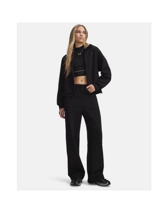 언더아머 [갤러리아] [언더아머] (6013522-001) UA 언스타퍼블 플리스 오픈 여성 기능성 팬츠 착용컷