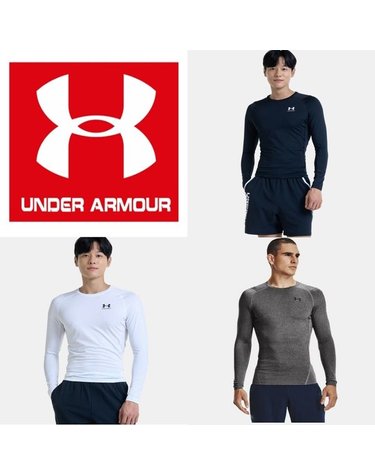 [갤러리아] [언더아머] (1361524-100) 남성 HeatGear 아머 긴팔 이너 컴프레션