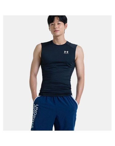 [갤러리아] 언더아머 1361522-001 남성 HeatGear 컴프레션 슬리브리스 나시 티셔츠