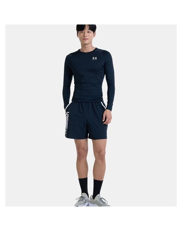 언더아머 [갤러리아] [언더아머] 남성 HeatGear 컴프레션 기능성 긴팔 1361524-001 착용컷