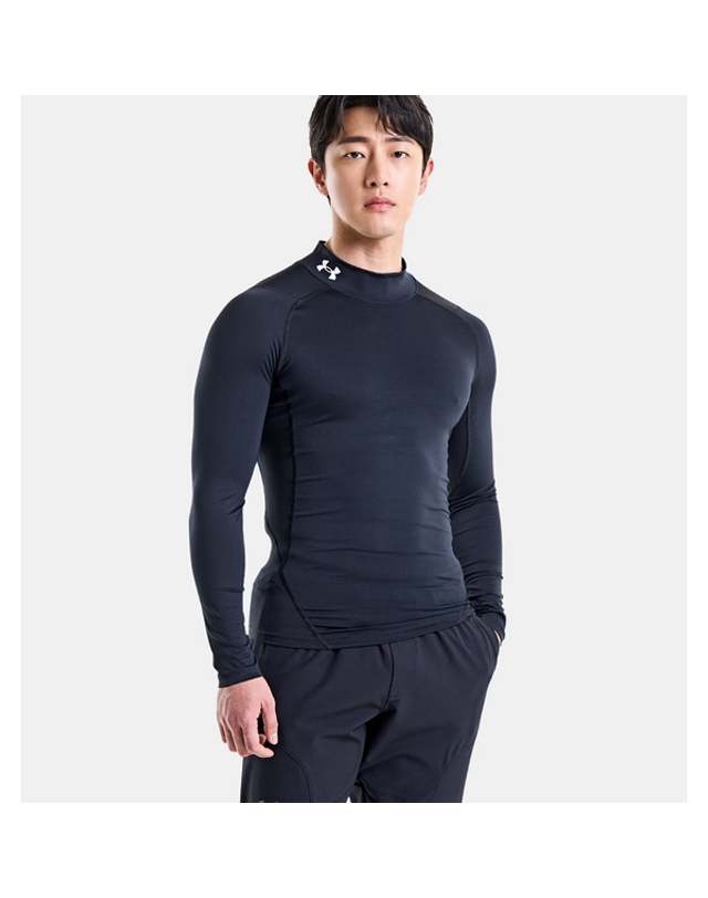 언더아머 [갤러리아] [언더아머] 남성 HeatGear 모크 컴프레션 기능성 긴팔 1369606 착용컷