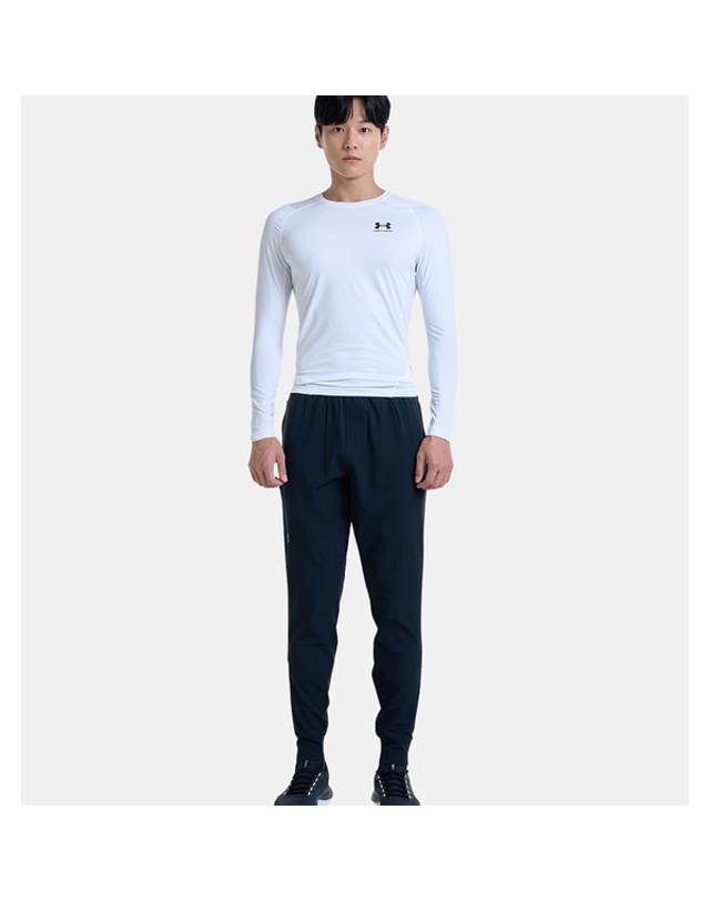 언더아머 [갤러리아] [언더아머] 남성 HeatGear 컴프레션 기능성 긴팔 1361524-100 착용컷