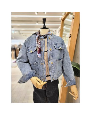[갤러리아] F/W 노카라테슬포인트데님재킷 RQ22IDJK010