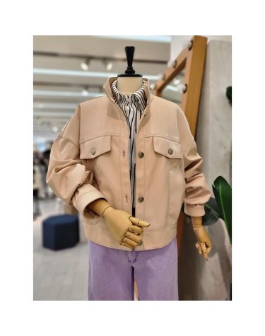 [갤러리아] S/S 루즈핏인조가죽재킷 RRBLJK700