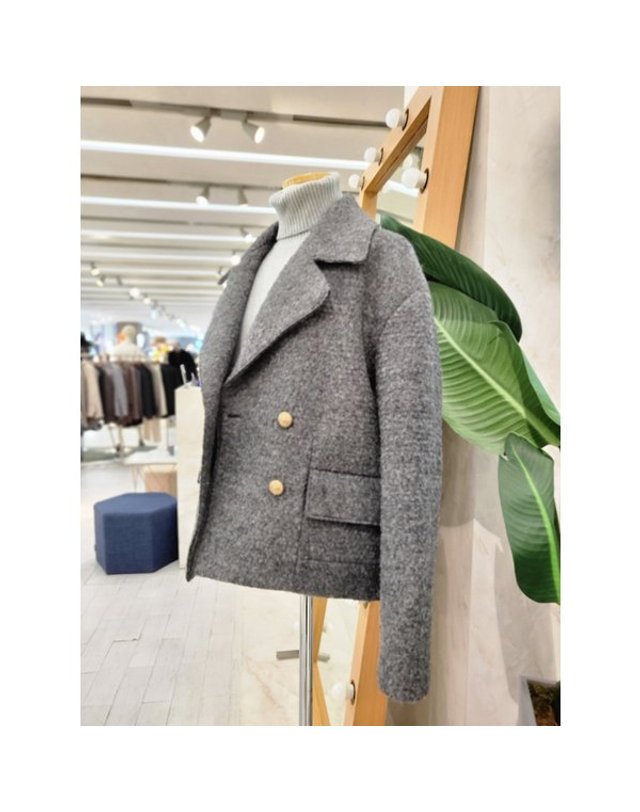 리안뉴욕 [갤러리아] F/W 루즈핏모직자켓RQJWJK050 착용컷