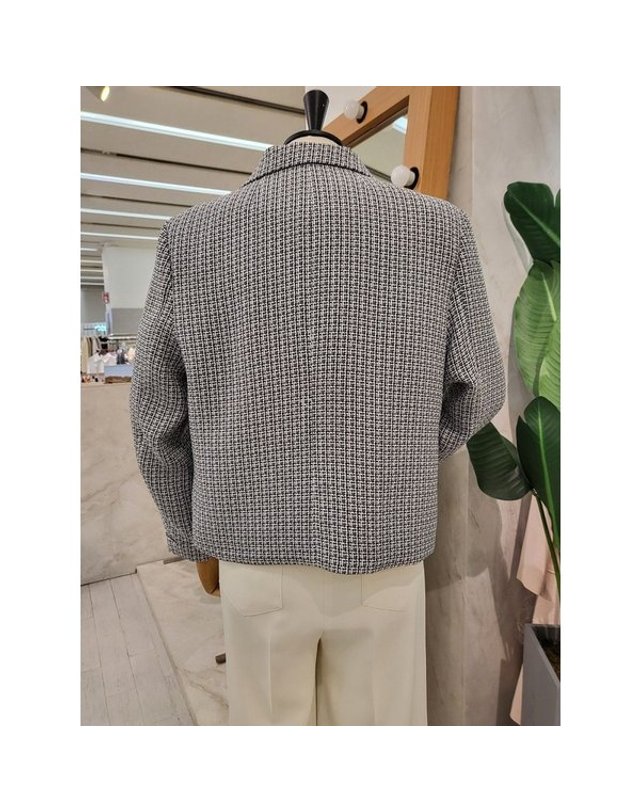 리안뉴욕 [갤러리아] S/S 칼라넥커러믹스트위드버튼재킷 RRCWJK04A 착용컷