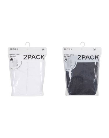 [갤러리아] [2PACK]에디션 남성 베이직 기본 반팔 티셔츠 NNF5TR1101 2종
