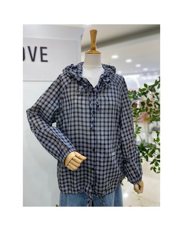 [갤러리아] [레코브]체크 후드 셔츠형 점퍼 (LC31F5JP508X)