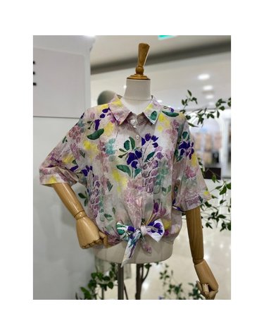 [갤러리아] [레코브]밑단포인트프린트셔츠 (SB31F7NB524X)