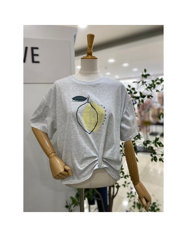 [갤러리아] [레코브]레몬 꼬임 반팔티셔츠 (SB31F7ST514X)