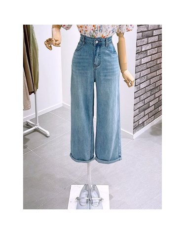 [갤러리아] [레코브]롤업 8부 세미배기 데님팬츠(LC31F8DP543X)
