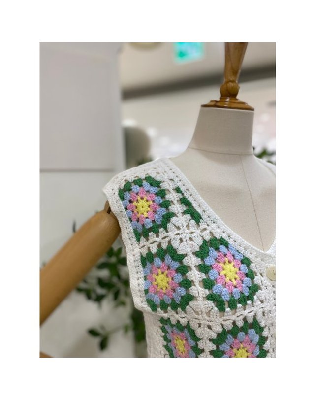 레코브 [갤러리아] [레코브]크로쉐오픈 뷔스티에(LC31F6KV505X) 착용컷