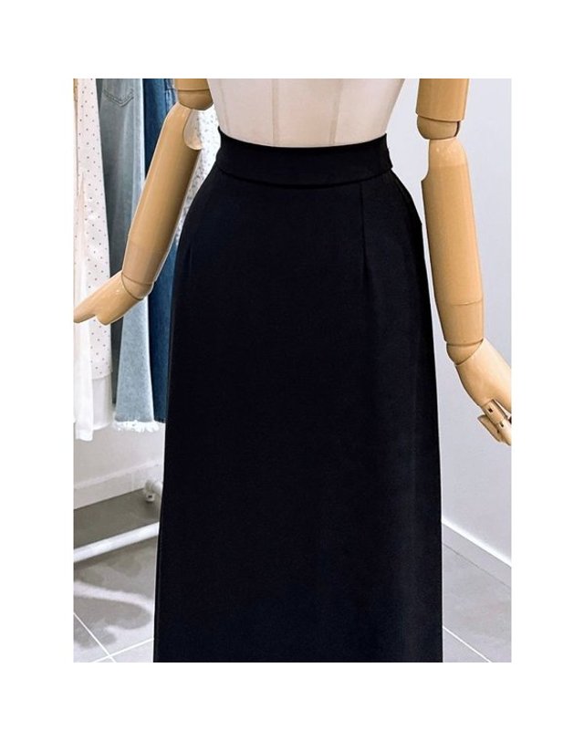 레코브 [갤러리아] [레코브]찰랑 H라인 롱스커트(LC31F6SK523X) 착용컷