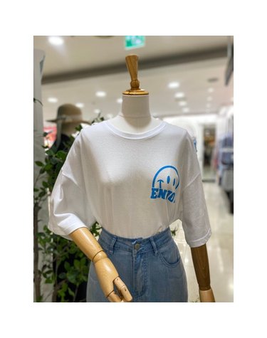 [갤러리아] [레코브]형광 스마일 프린트 티셔츠 (LC41E8ST053X)
