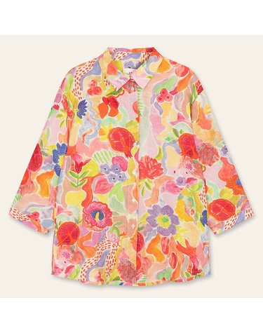 [갤러리아] (26S/S)오일릴리 브리스티패턴 린넨 블라우스(OWISABL015-002)