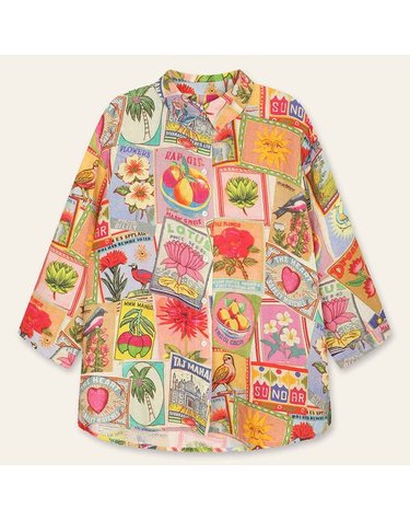 [갤러리아] (26S/S)오일릴리 브리스티패턴 린넨 블라우스(OWISABL014-017)