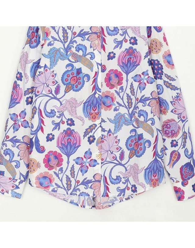 오일리 [갤러리아] (26S/S)오일릴리 빙고 플라워패턴 블라우스(OWISABL012-002) 착용컷