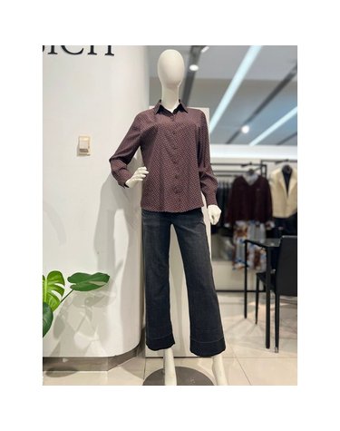 [갤러리아] 안지크(25F/W)셔츠 패턴블라우스 간절기셔츠 폴리셔츠(AJ3BL6140)