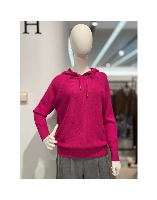 안지크 [갤러리아] 안지크(25F/W)니트티 모자니트 후드니트 무지니트티(AJ4KP5120) 착용컷