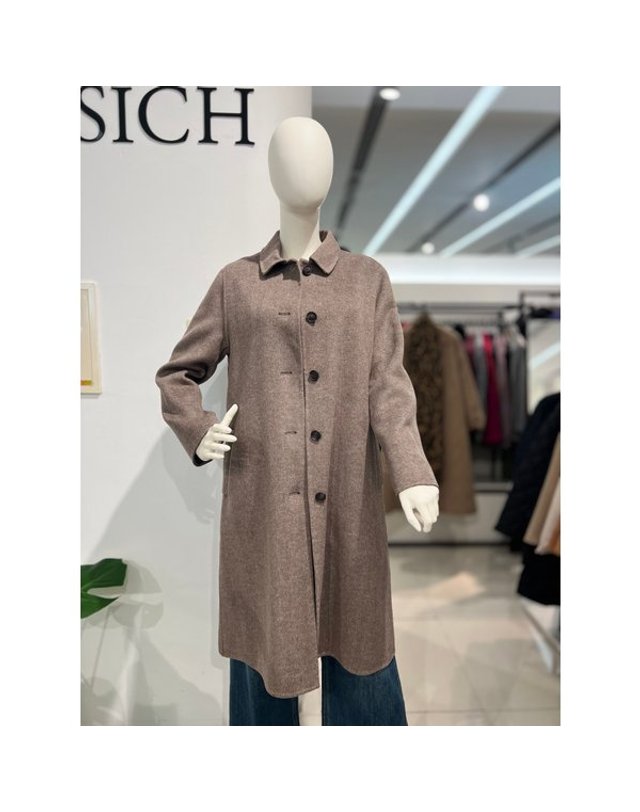 안지크 [갤러리아] 안지크(25F/W)롱코트 간절기코트 핸드메이드코트(AJ4LC5130) 착용컷