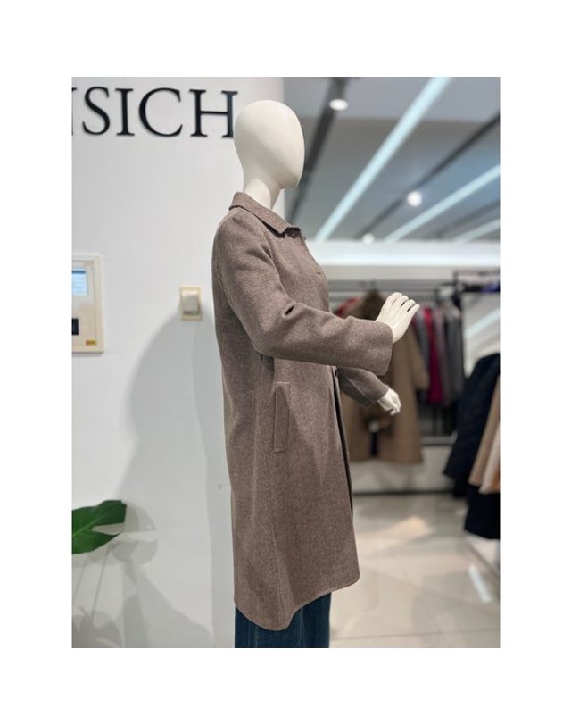 안지크 [갤러리아] 안지크(25F/W)롱코트 간절기코트 핸드메이드코트(AJ4LC5130) 착용컷