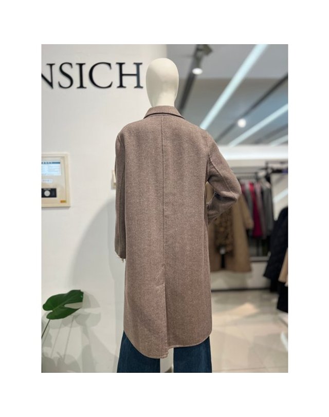 안지크 [갤러리아] 안지크(25F/W)롱코트 간절기코트 핸드메이드코트(AJ4LC5130) 착용컷