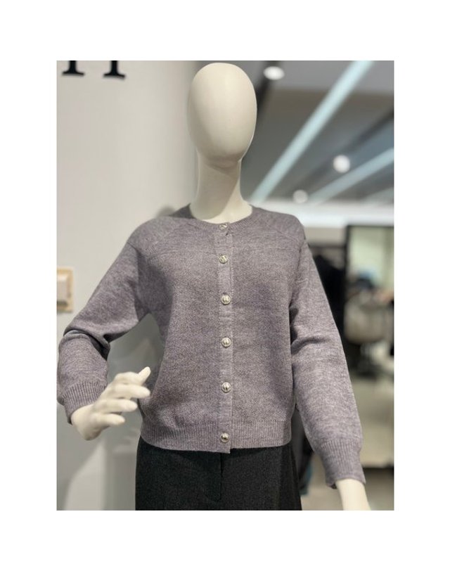 안지크 [갤러리아] 안지크갤러리아백화점(25F/W)니트가디건 짧은가디건 겨울니트가디건(AJ4KC5190) 착용컷