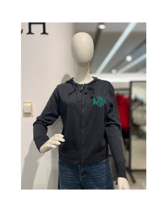 안지크 [갤러리아] 안지크갤러리아백화점(25F/W)니트가디건 짧은가디건 겨울니트가디건(AJ4KC5110) 착용컷