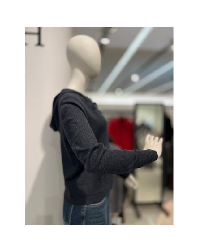 안지크 [갤러리아] 안지크갤러리아백화점(25F/W)니트가디건 짧은가디건 겨울니트가디건(AJ4KC5110) 착용컷