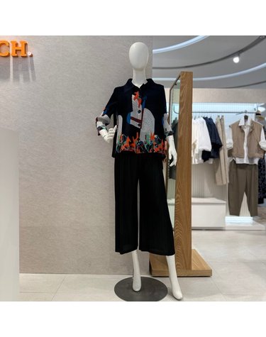 [갤러리아] 안지크(25S/S)여름바지 지짐이바지 플리츠바지 일자주름바지(AJ2SL5200)