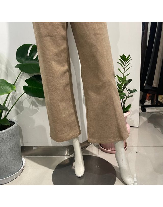 안지크 [갤러리아] 안지크(25F/W)면정장바지 기모정장바지 면일자바지(AJ4SL6100) 착용컷