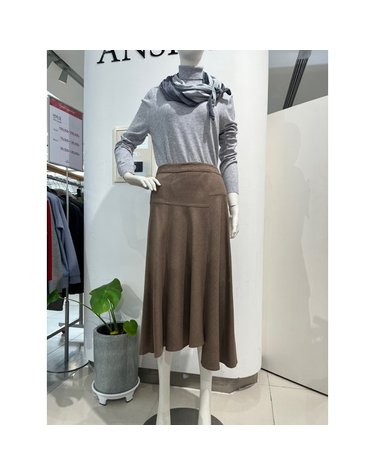 [갤러리아] 안지크(24S/S)치마 에이라인스커트 언발란스 롱스커트 (AI1SK1120)