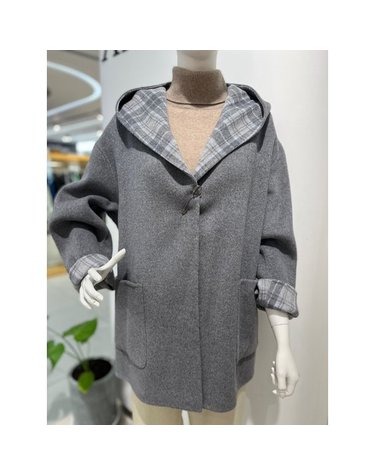 [갤러리아] 안지크(23F/W 80%마감상품)하프코트 후드쟈켓 울코트(AH4HC5100)