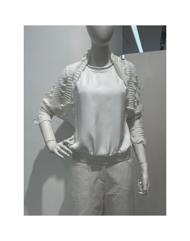 [갤러리아] 안지크(24S/S 60%)플리츠쉬폰조끼 소매케이프 스카프( AI2MU5120)