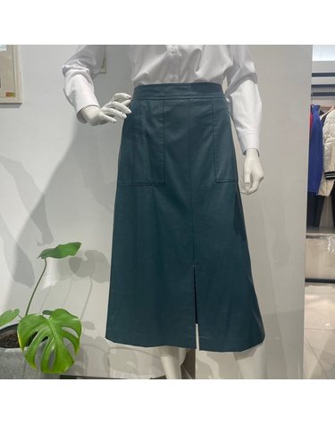 [갤러리아] 갤러리아백화점(안지크25S/S)페이크롱치마 인조가죽스커트 롱스커트(AJ1SK5100)