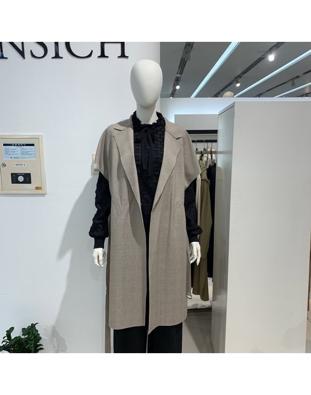 안지크 [갤러리아] 안지크롱베스트 정장베스트 테일러드카라베스트 (AH3VT5100) 착용컷