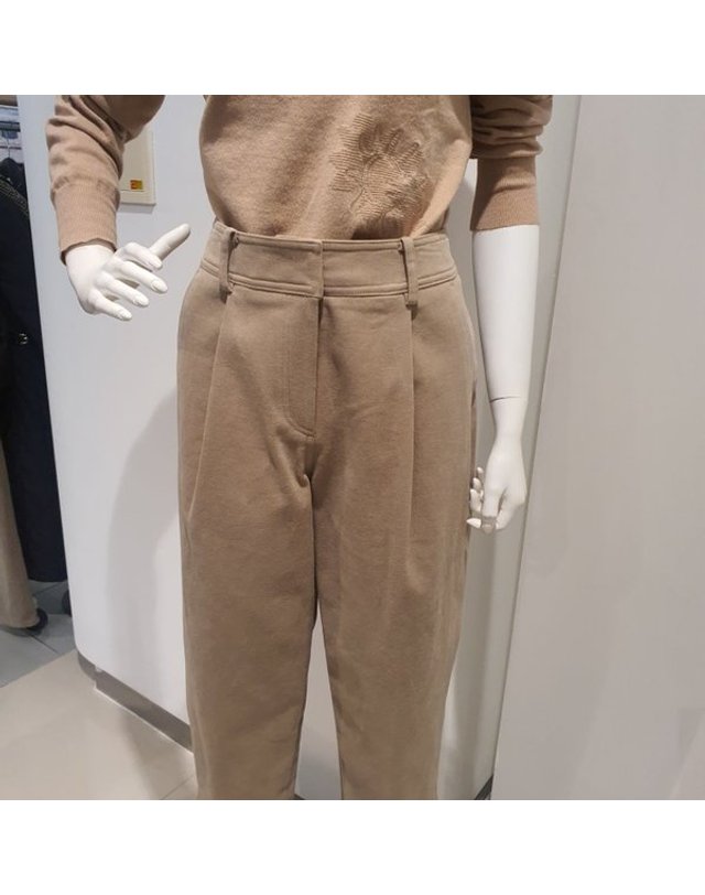 안지크 [갤러리아] 갤러리아백화점80%(안지크22F/W)겨울원턱바지 베기면기모팬츠 (AG4SL1170) 착용컷