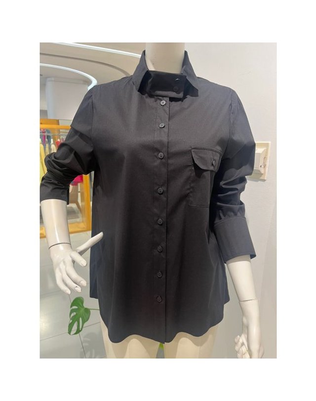 안지크 [갤러리아] 안지크(24S/S) 남방형 셔츠 기본셔츠 (AI1BL1110) 착용컷
