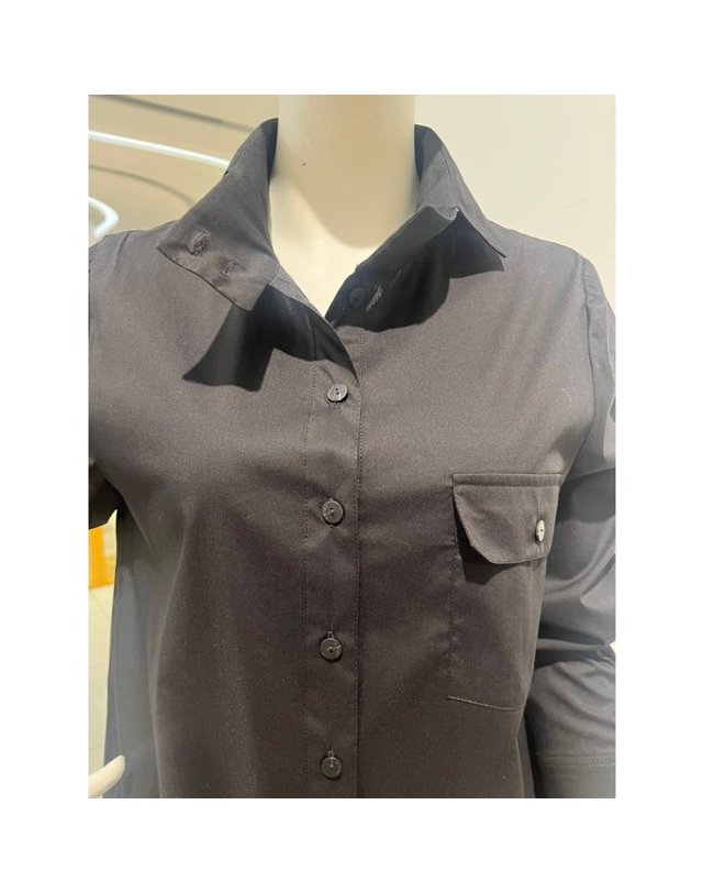 안지크 [갤러리아] 안지크(24S/S) 남방형 셔츠 기본셔츠 (AI1BL1110) 착용컷